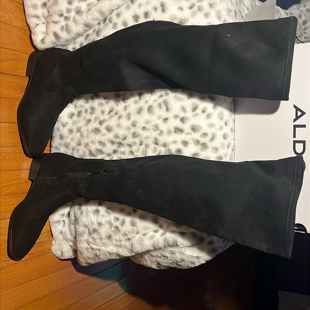ALDO SEVAUNNA Over the Knee Faux Suede Boot-Size 9